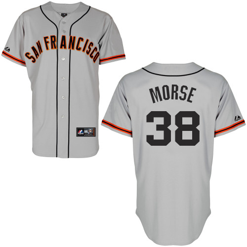 Michael Morse #38 mlb Jersey-San Francisco Giants Women's Authentic Road 1 Gray Cool Base Baseball Jersey